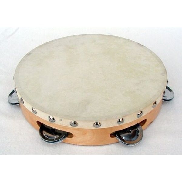 Tamburina din lemn cu fata de bataie 8"/20cm